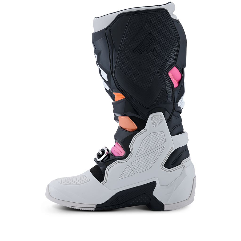 TECH7 Boots Black/Light Gray/Orange Fluo/Magenta