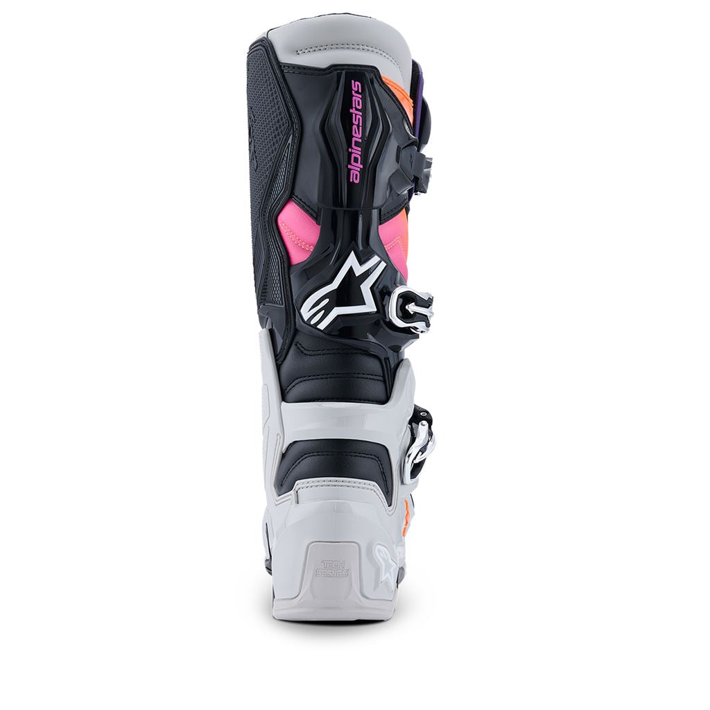 TECH7 Boots Black/Light Gray/Orange Fluo/Magenta