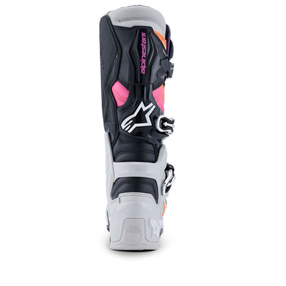 TECH7 Boots Black/Light Gray/Orange Fluo/Magenta