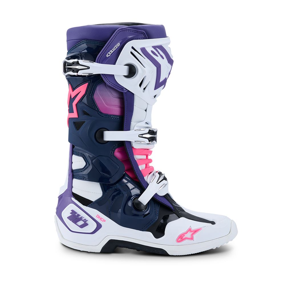 TECH10 Boots White/Violet/Navy/Blue/Pink