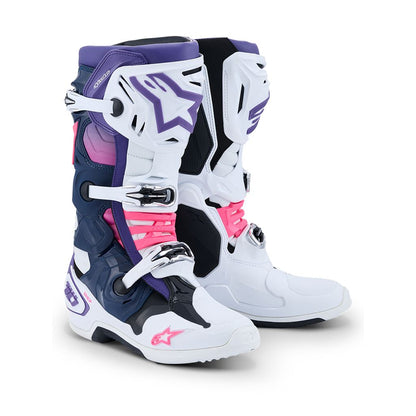 TECH10 Boots White/Violet/Navy/Blue/Pink