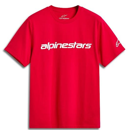 アルパインスターズ リニアワードマーク2.0Tシャツ レッド/ホワイト