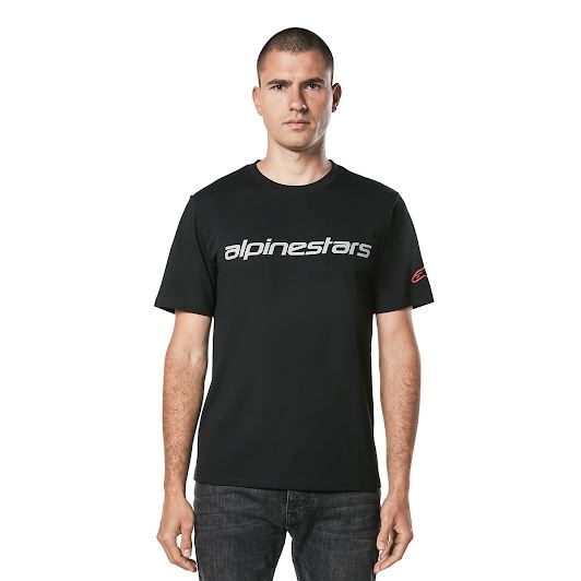 Alpinestars Linear Wordmark 2.0 T-Shirt Black/Grey/Red