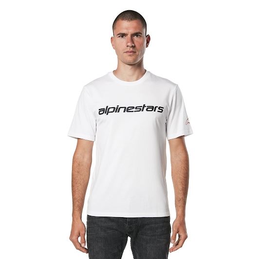 アルパインスターズ リニアワードマーク2.0Tシャツ ホワイト/レッド/ブラック
