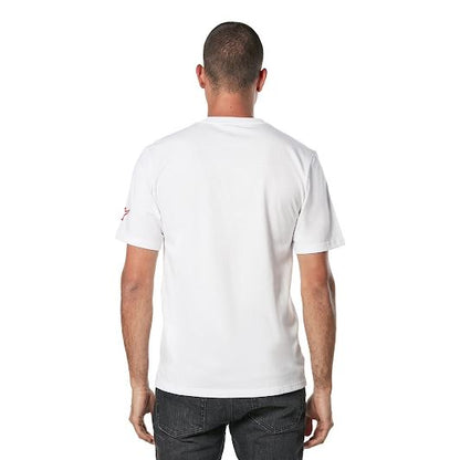 アルパインスターズ リニアワードマーク2.0Tシャツ ホワイト/レッド/ブラック