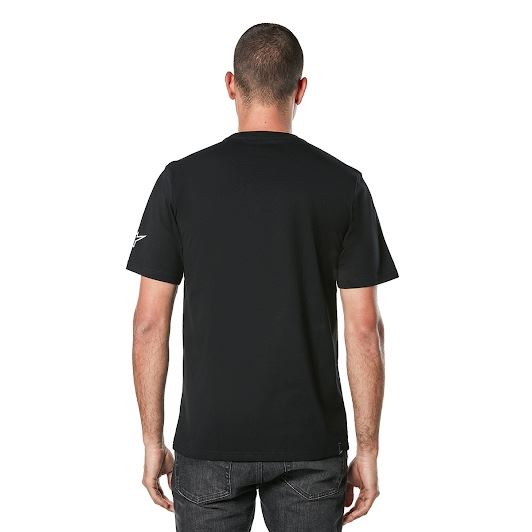 アルパインスターズ リニアワードマーク2.0Tシャツ ブラック/ホワイト
