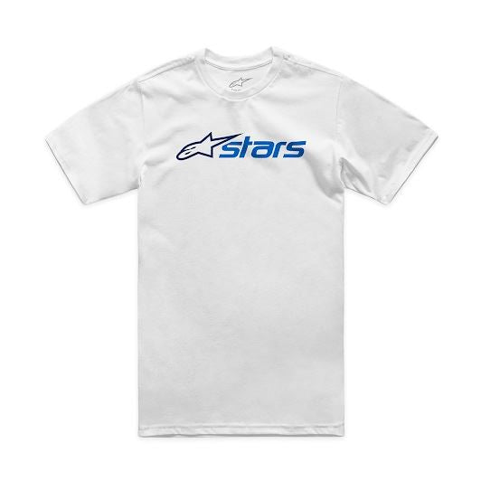 アルパインスターズ ブレイズ2.0Tシャツ ホワイト/ネイビー/ブルー