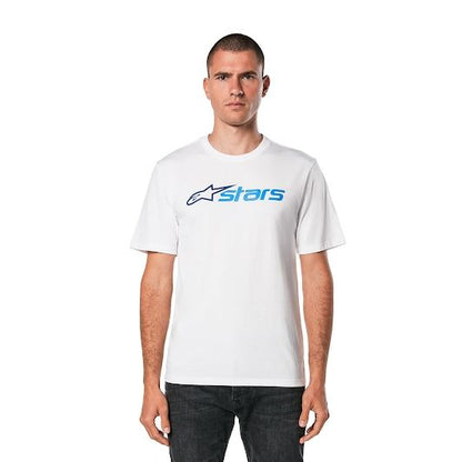 アルパインスターズ ブレイズ2.0Tシャツ ホワイト/ネイビー/ブルー