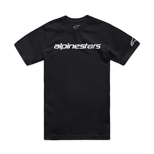 アルパインスターズ リニアワードマーク2.0Tシャツ ブラック/ホワイト