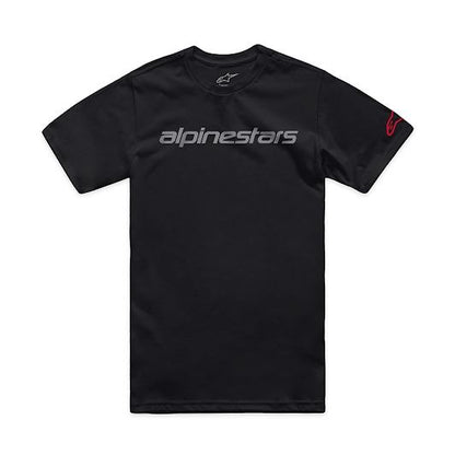 Alpinestars Linear Wordmark 2.0 T-Shirt Black/Grey/Red