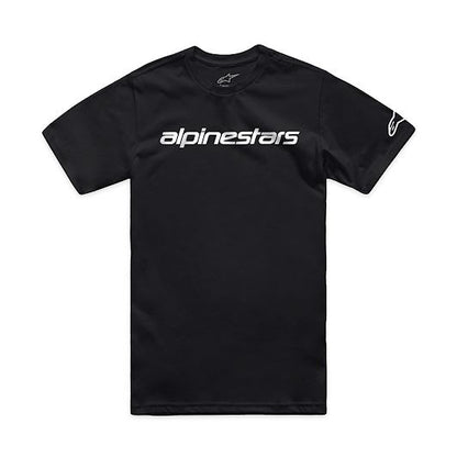 アルパインスターズ リニアワードマーク2.0Tシャツ ブラック/ホワイト