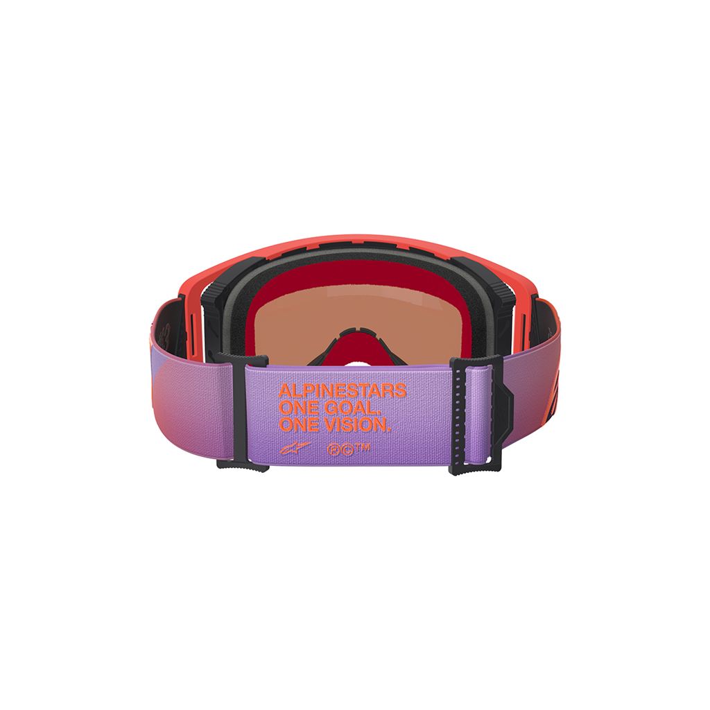 Supertech Goggle Corp Hot Coral / Purple / Blue Mirror Lens