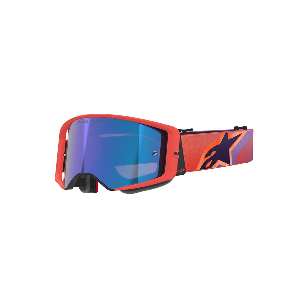 Supertech Goggle Corp Hot Coral / Purple / Blue Mirror Lens