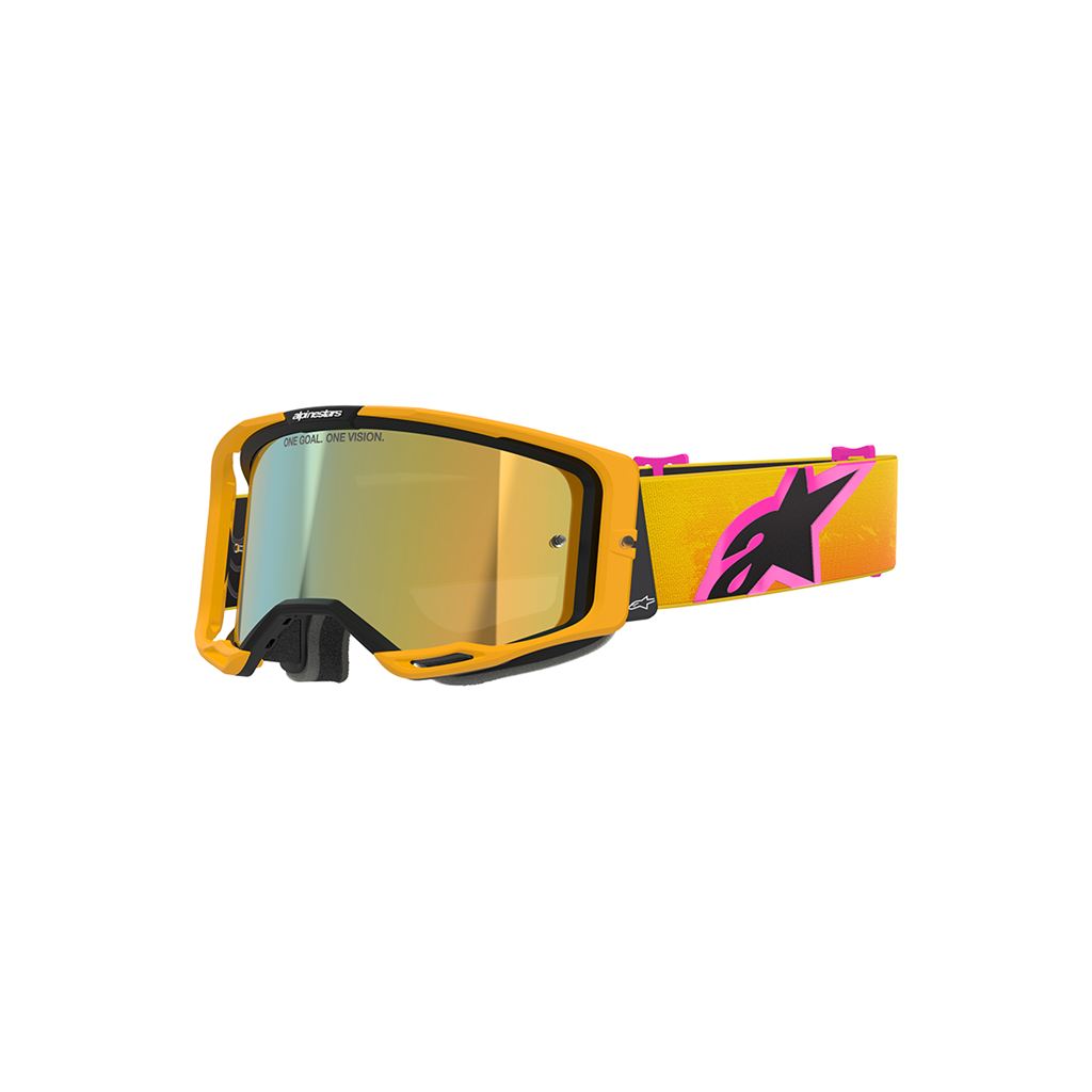 Vision 8 Goggles Corp Orange/Yellow/Pink/Gold Mirror Lens