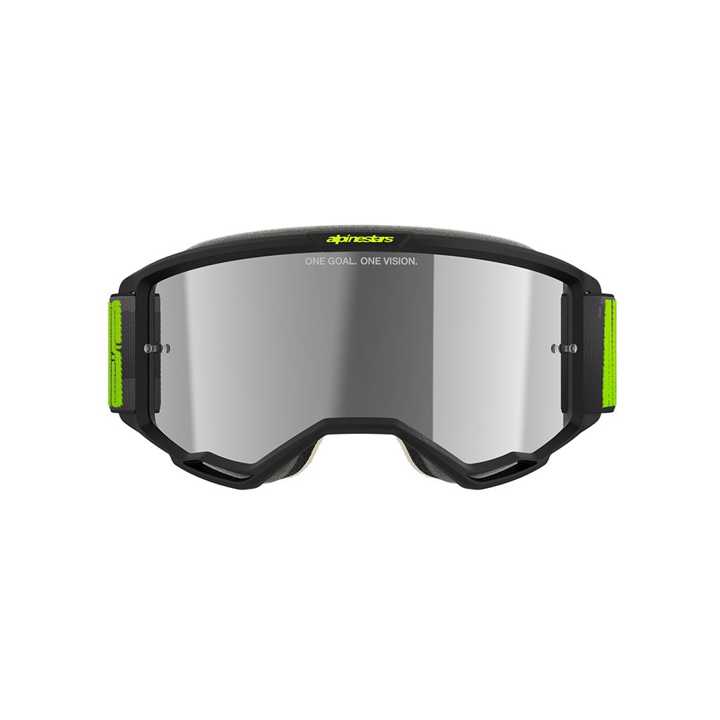 Vision 5 Goggles Hollow Charcoal/Yellow Flow/Silver Mirror Lens