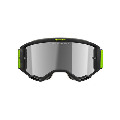 Vision 5 Goggles Hollow Charcoal/Yellow Flow/Silver Mirror Lens