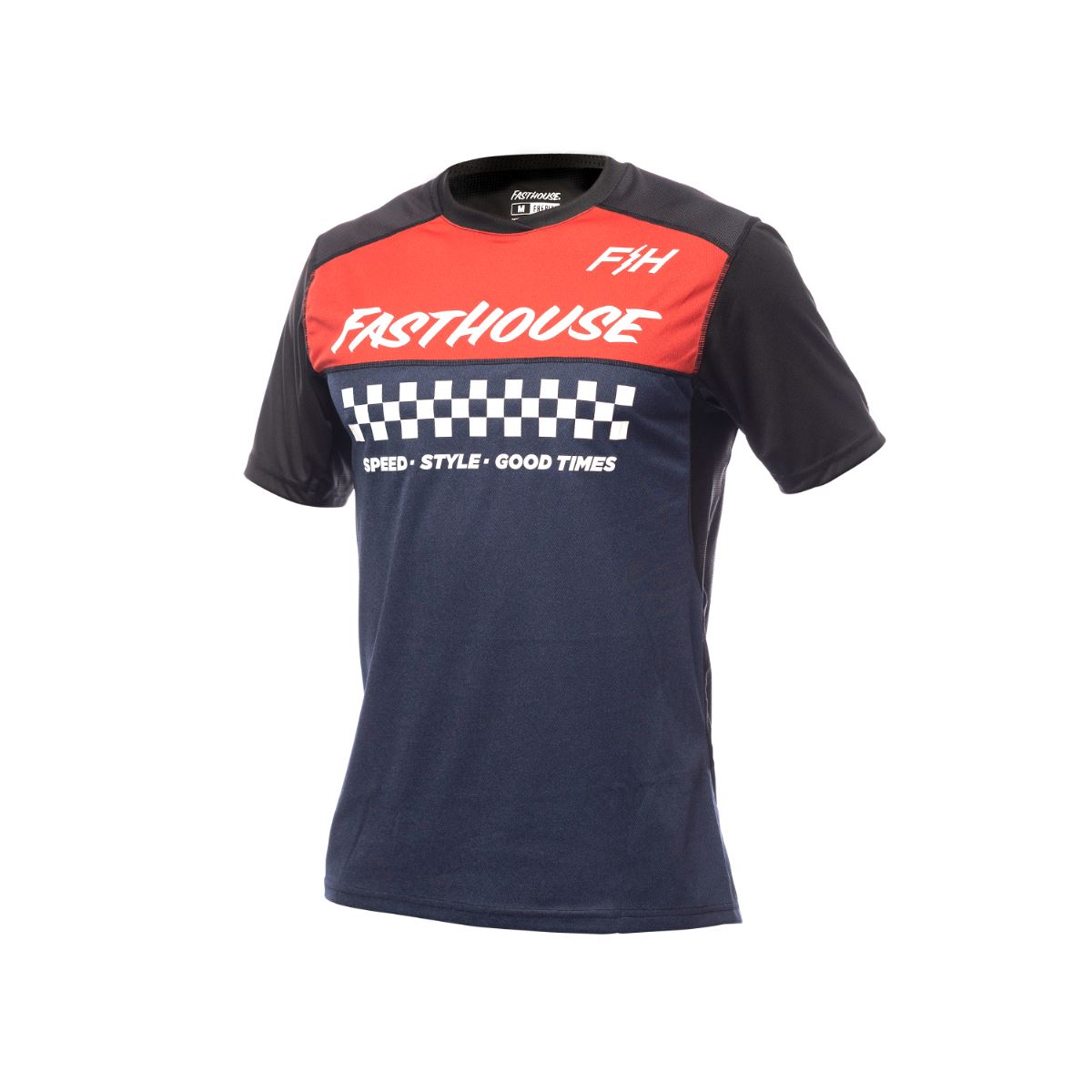 Alloy Mesa Short Sleeve Jersey Heather Red/Navy Youth