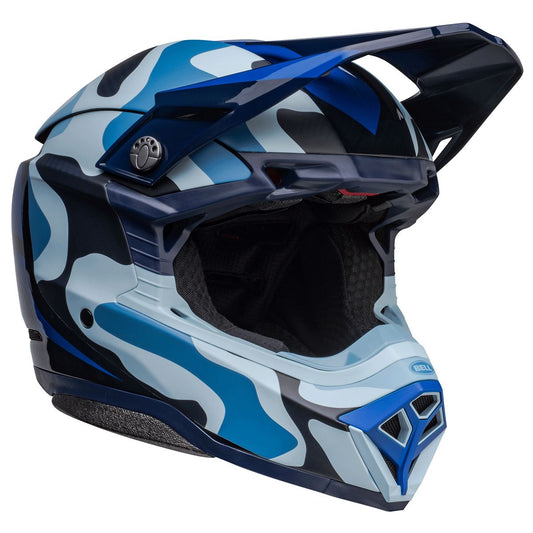 MOTO-10 Spherical Helmet Ferrandis Mecha Matt/Gloss Dark Blue/Light Blue