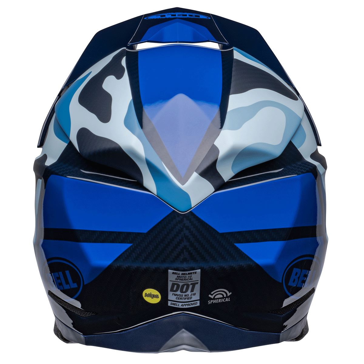 MOTO-10 Spherical Helmet Ferrandis Mecha Matt/Gloss Dark Blue/Light Blue