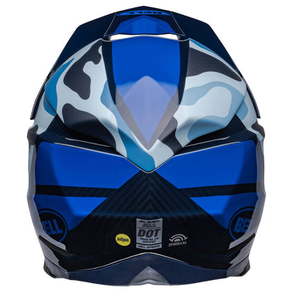 MOTO-10 Spherical Helmet Ferrandis Mecha Matt/Gloss Dark Blue/Light Blue