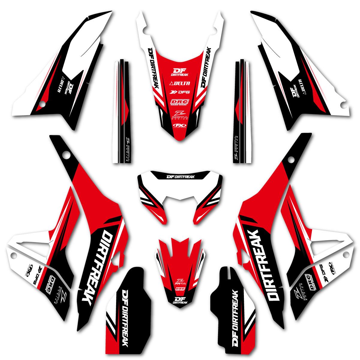 グラフィックキット レッド CRF250L'21-