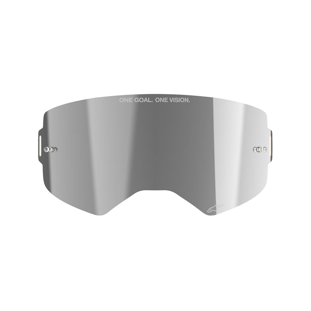 Goggle Lens for Supertech, Single, Silver Mirror