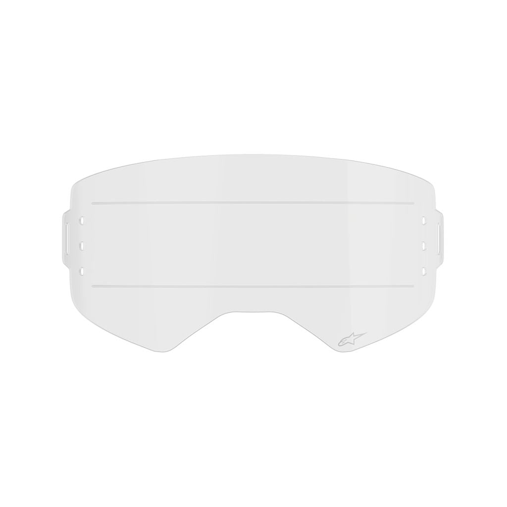 ゴーグルレンズ スーパーテック用 ロールオフシングルレンズ クリア