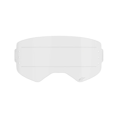 ゴーグルレンズ スーパーテック用 ロールオフシングルレンズ クリア