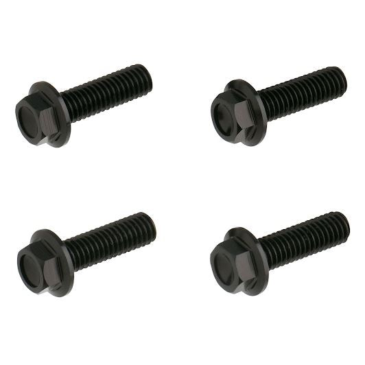 Aluminum Flange Bolts Black 20mm 4pcs