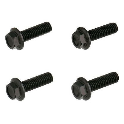 Aluminum Flange Bolts Black 20mm 4pcs