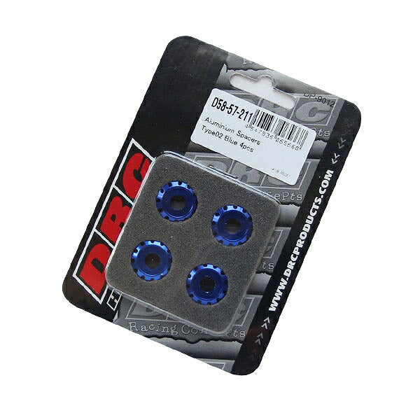 Aluminum Spacer φ18 for M6 Type 02 Blue (4 pcs)