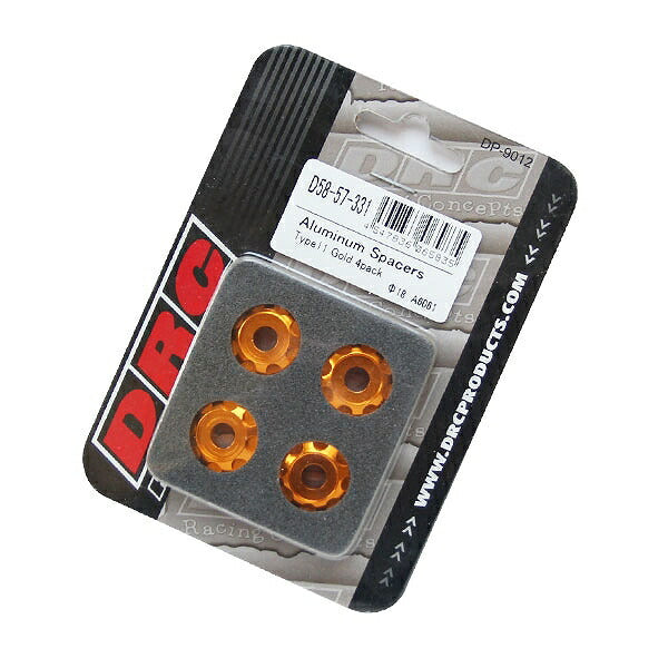 Aluminum Spacer Φ18 for M6, Type 11, Gold, 4 pieces