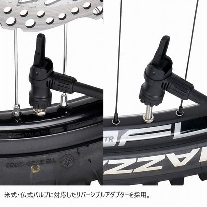F505 フロアポンプ シルバー 高さ610×幅230mm
