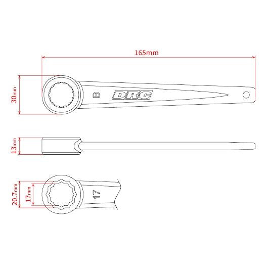プラグレンチ タイプB 20.8mm/17mm 全長165mm