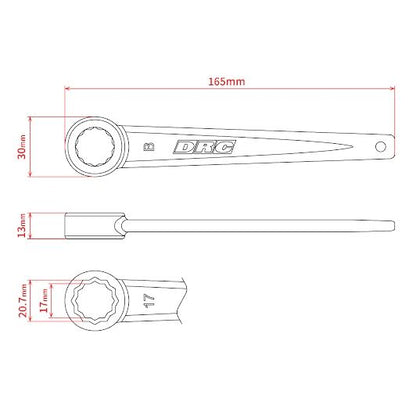 プラグレンチ タイプB 20.8mm/17mm 全長165mm