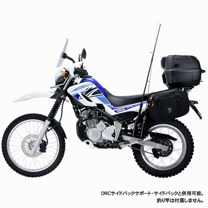 DRC フィッシングロッドホルダー ブラック 黒 セロー250 トリッカー XT250X