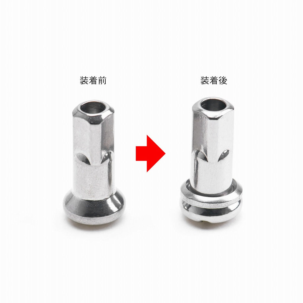 ステンレス ニップルワッシャー 内径6.1mm/外径9.0mm/厚さ1.0mm 40個入