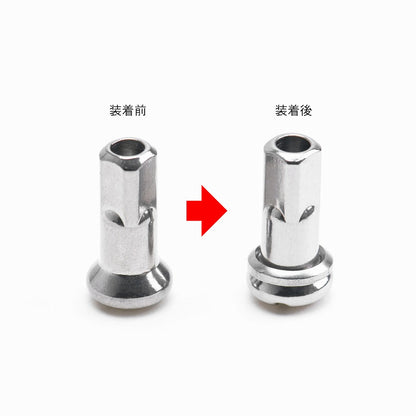 ステンレス ニップルワッシャー 内径7.4mm/外径10.5mm/厚さ1.0mm 40個入