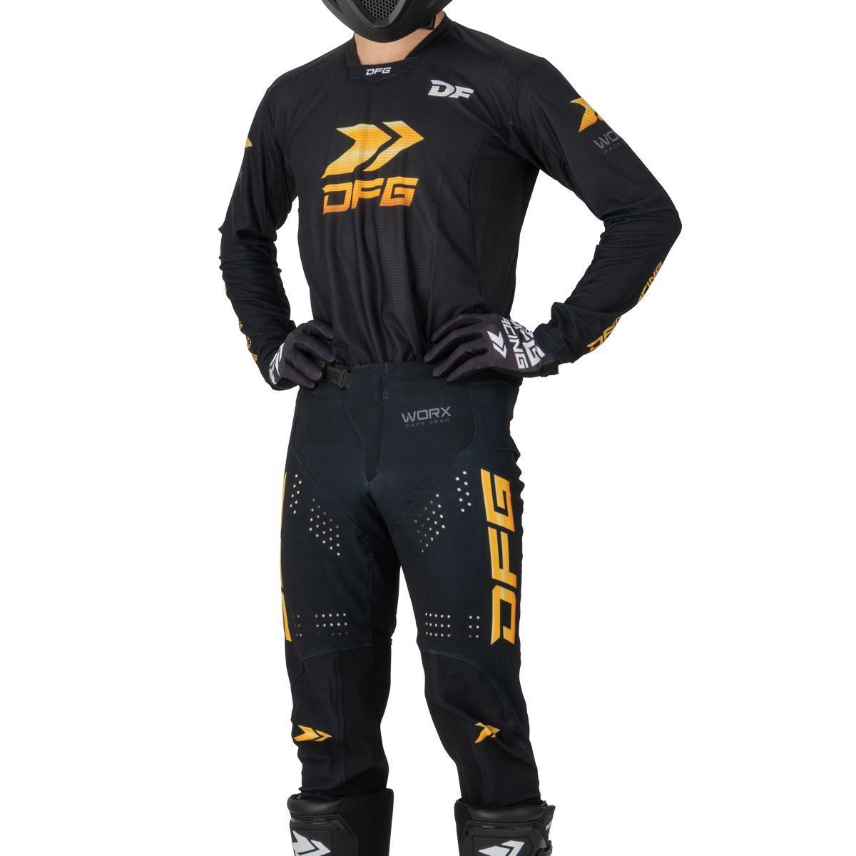 ワークスパンツ アイコン ブラック/ゴールド