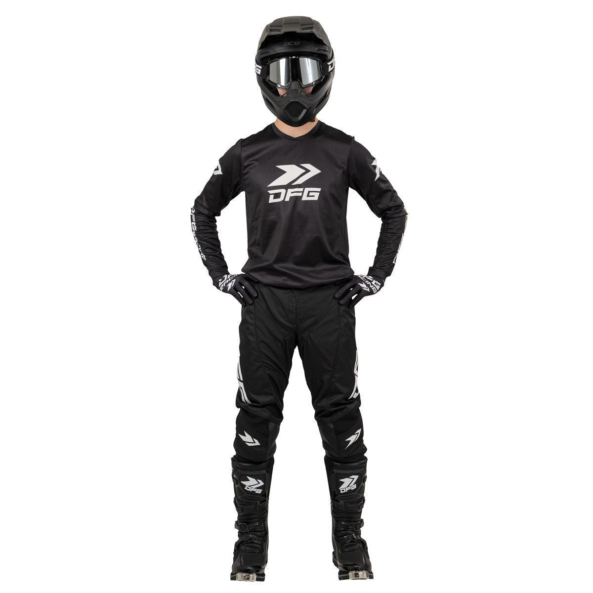 Solid Jersey Black/White