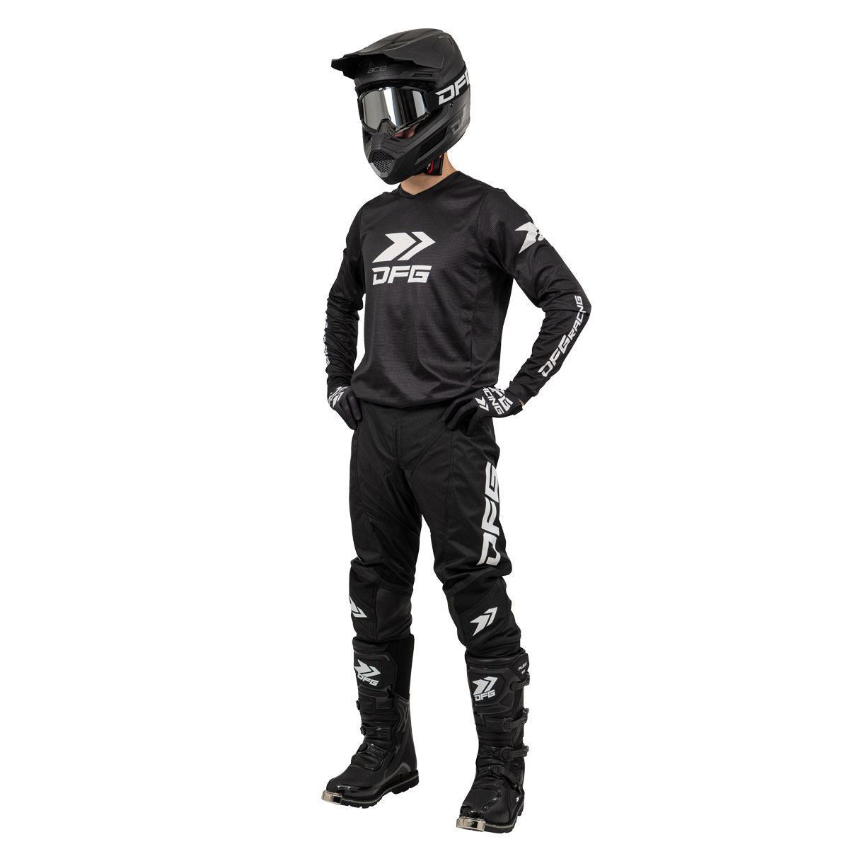 Solid Jersey Black/White