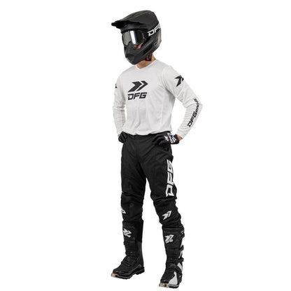 ソリッド ジャージ ホワイト/ブラック