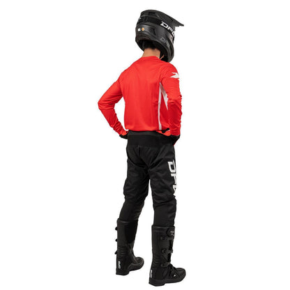 ソリッド ジャージ レッド/ホワイト