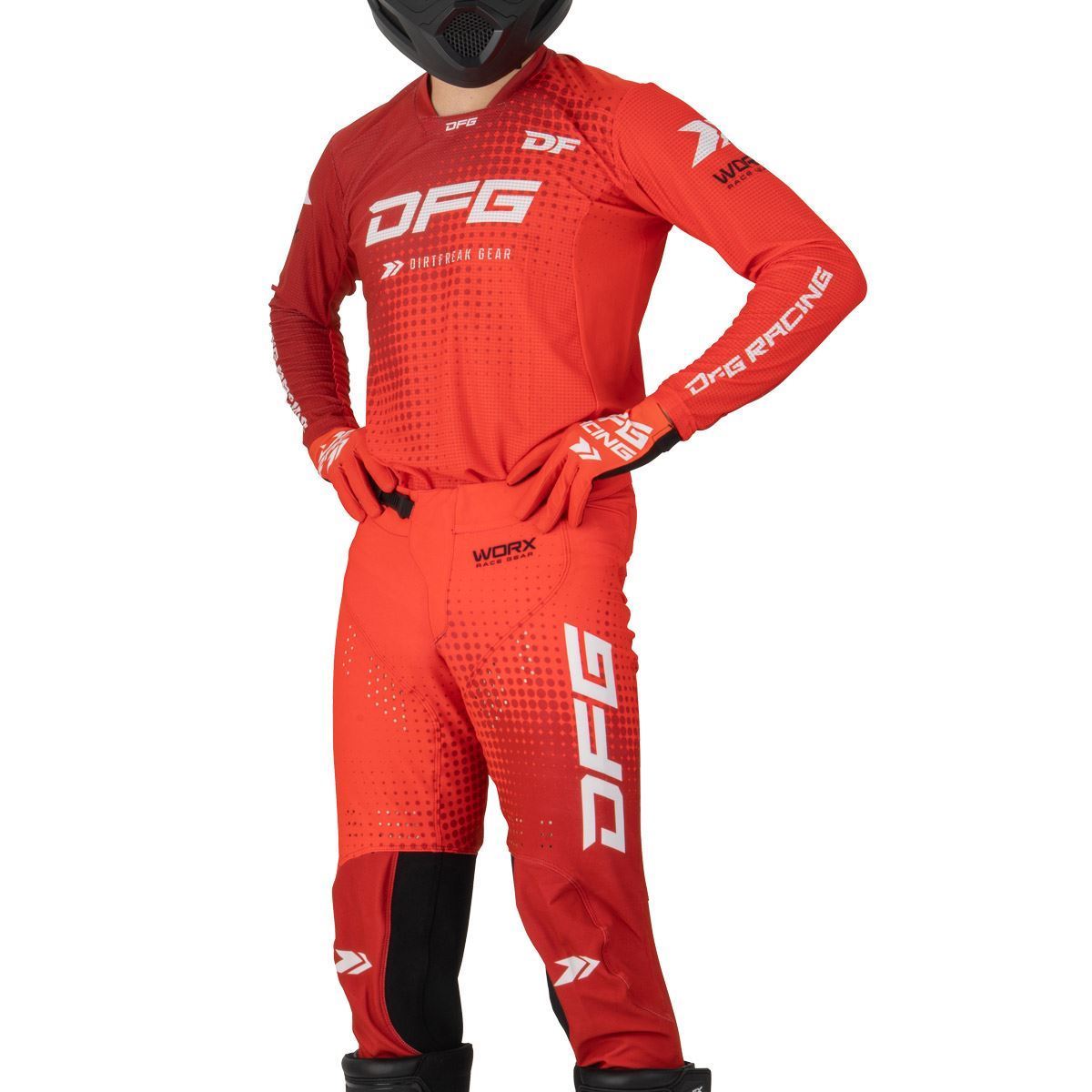 ワークスジャージ トーン レッド