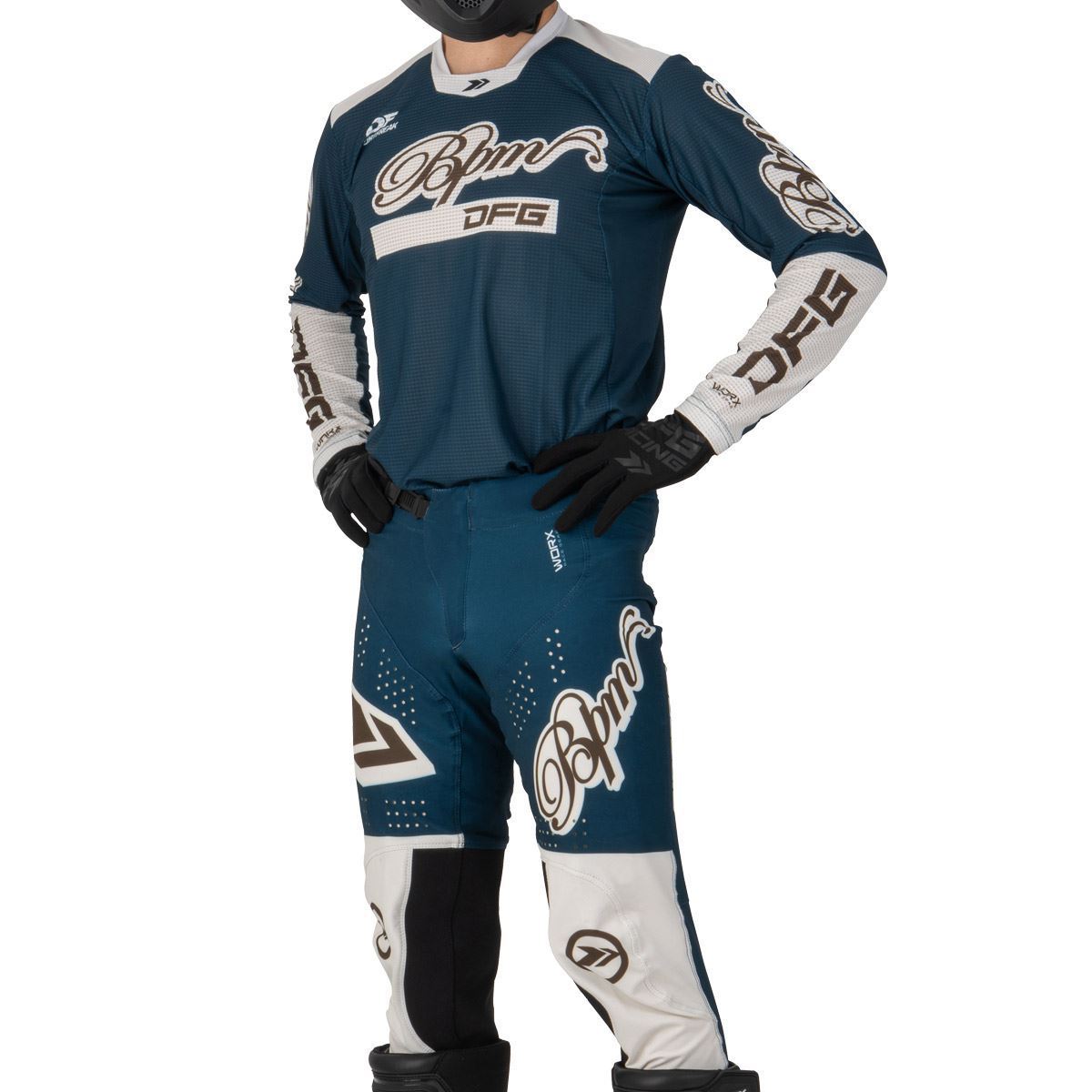 ワークスジャージ BPM スノーサーフ ネイビー / クリーム / コーヒー