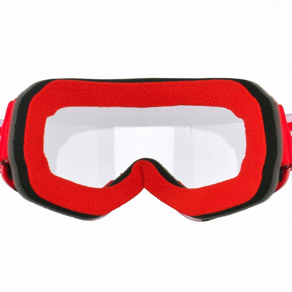 ホッパーゴーグル キッズ/幼児/子供用 レッド/クリアレンズ