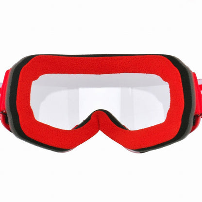 ホッパーゴーグル キッズ/幼児/子供用 レッド/クリアレンズ