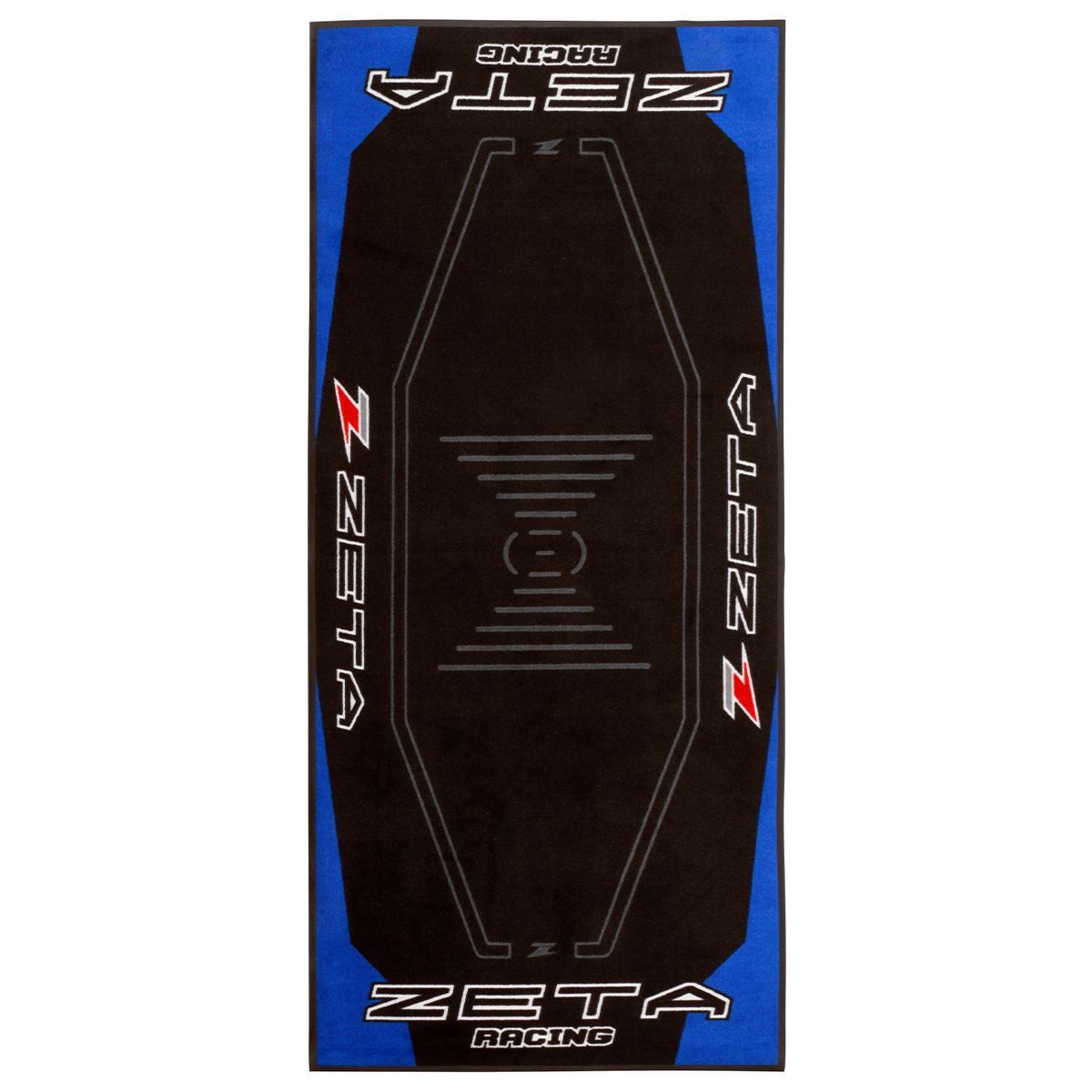 レーシングフロアマット ブルー/ブラック 100 x 220cm