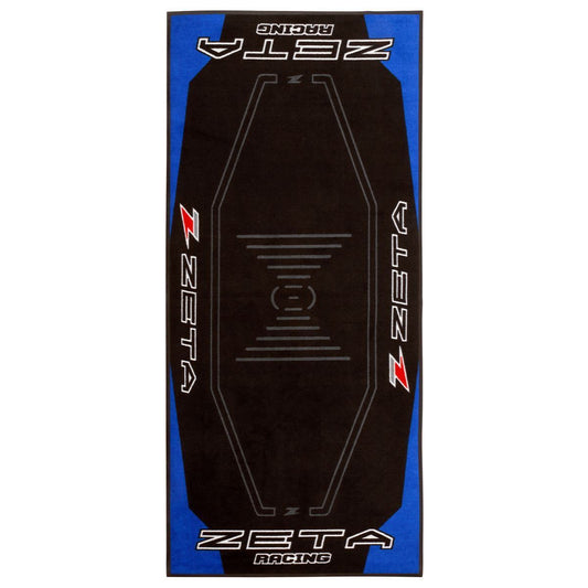 レーシングフロアマット ブルー/ブラック 100 x 220cm