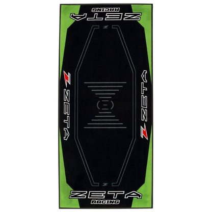 レーシングフロアマット グリーン/ブラック 100 x 220cm